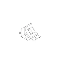 Winkelverbindung E40 Abmessung