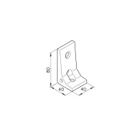 Winkelverbindung F40 Abmessung