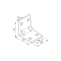 Winkelverbindung G65s Abmessung