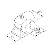 Gelenk 40/H5 Abmessungen