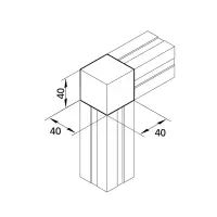 Eckknoten 40 Abmessungen