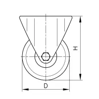 Artikelbild 3 des Artikels “Bockrolle B ø125 Lochbild 80/60 “