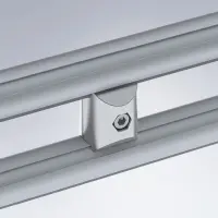 Rundrohrprofile montiert mit Parallelverbinder 1 D28