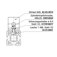 mk Profilserie 50 Befestigungsbeispiel