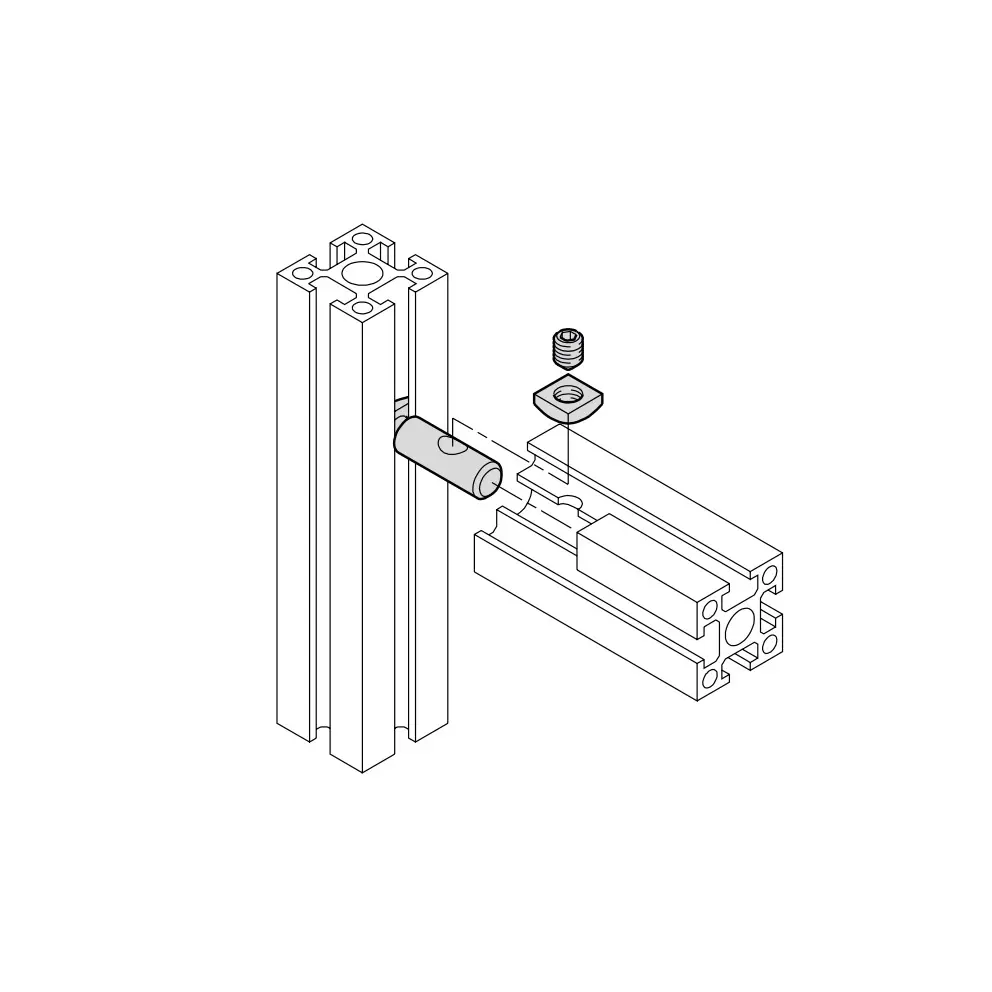 mk Spannverbinder Serie 25 Befestigungsbeispiel
