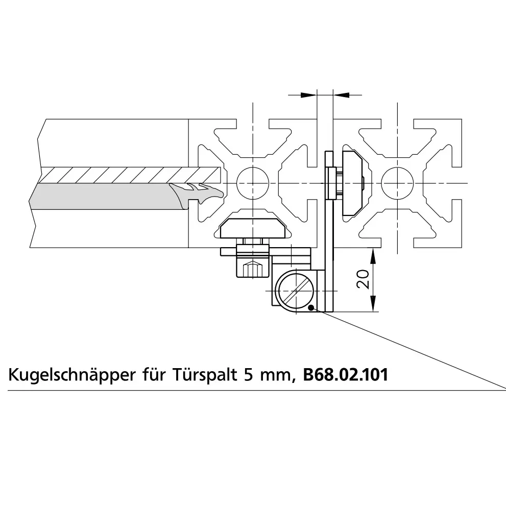 Kugelschnapper Abmessungen