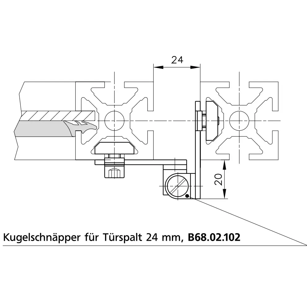 Kugelschnapper Abmessungen