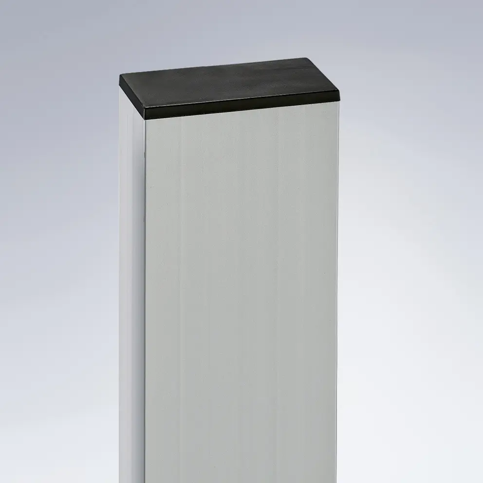 Endkappe mk 2508 auf Reinraumprofil 40x80 mm