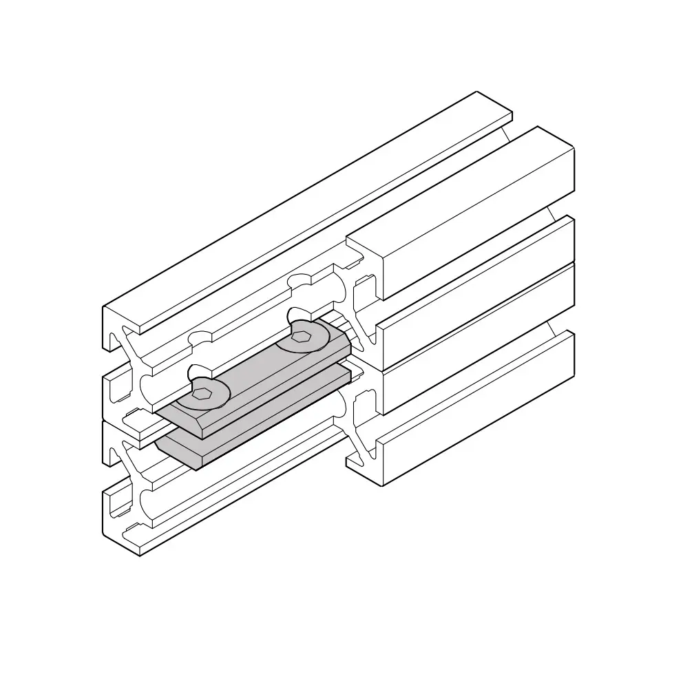 Parallelverbinder Befestigungsbeispiel