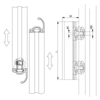 Profil mk 2244 Befestigungsbeispiel