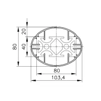 Verkleidungsprofil mk 2040.42 Befestigungsbeispiel