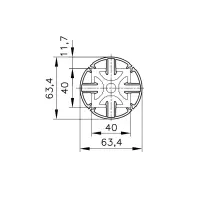 Verkleidungsprofil mk 2040.43 Befestigungsbeispiel