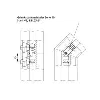 Gelenkspannverbinder Serie 40