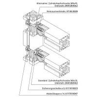 Reinraumverbinder Befestigungsbeispiel