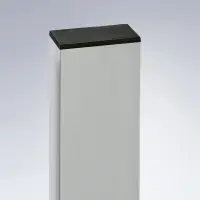 Endkappe mk 2508 auf Reinraumprofil 40x80 mm