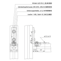 Winkel Serie 25 Befestigungsbeispiel