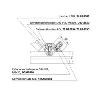 Fachwerkknoten Befestigungsbeispiel