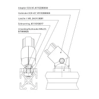 Adapter D28/40 Befestigungsbeispiel