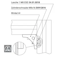 Funktionsbeispiel für ESD-Lasche